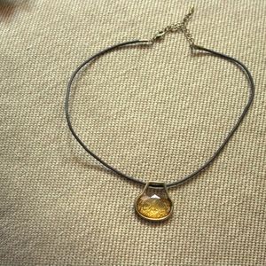 single stone necklace